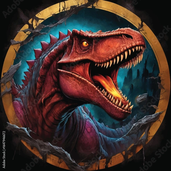 Fototapeta Dinosaur Vector Design