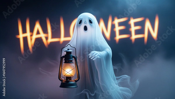 Obraz scary halloween ghost