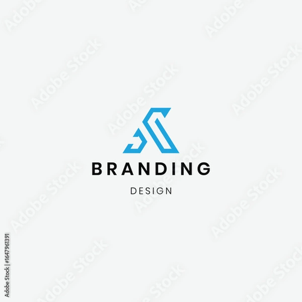 Fototapeta Branding identity letter "A" and "AC" creative logo design