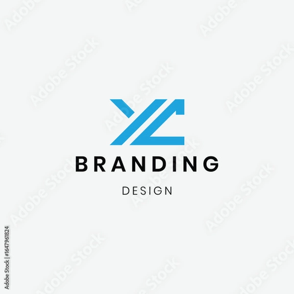 Obraz Branding identity letter "YC" creative logo design