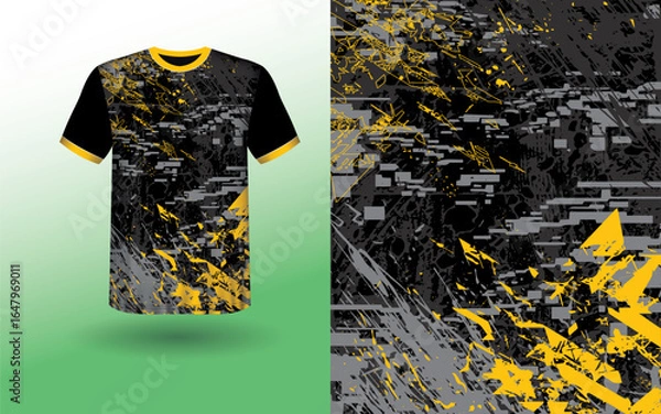 Obraz Clean Sublimation Sports Jersey Vector Template – Front & Back – Print Ready