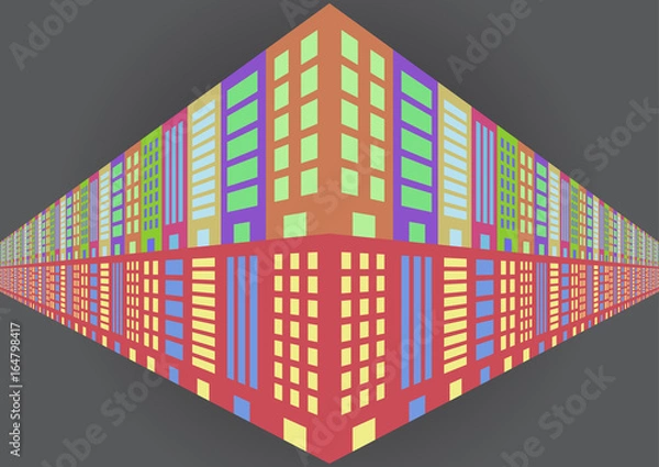 Obraz abstract building flat icon logo background
