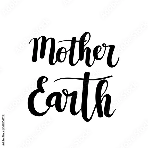 Obraz Mother earth vector calligraphy design