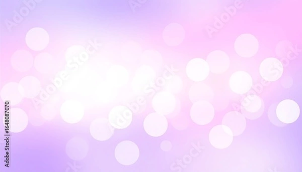 Fototapeta Soft focus bokeh lights in pastel pink and lavender hues creating a dreamy and magical background