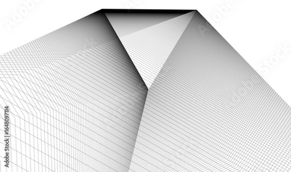 Fototapeta Abstract architectural design vector illustration