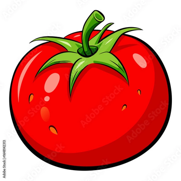 Fototapeta tomato vector illustration
