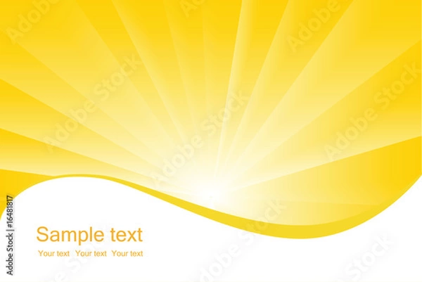 Obraz Sunburst vector background