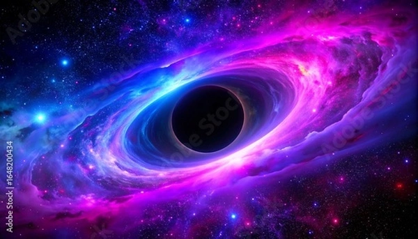 Fototapeta Cosmic vortex of a black hole