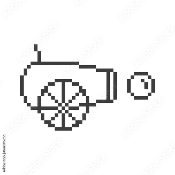 Obraz cannon toy retro pixel art