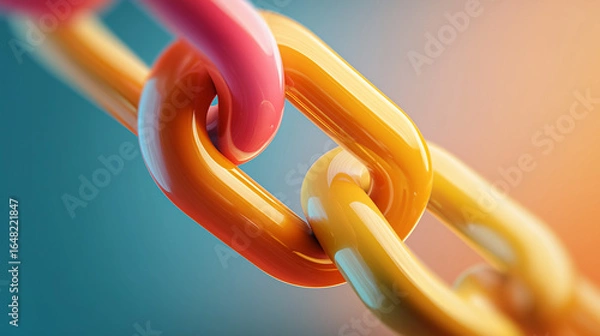 Obraz Colourful URL Chains