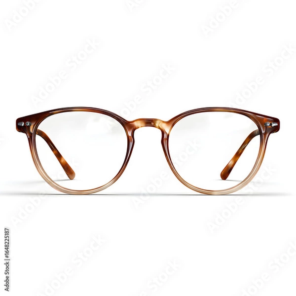 Obraz Tortoiseshell eyeglasses, isolated on transparent background