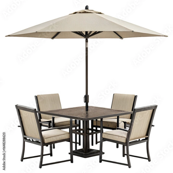 Obraz beach chairs and umbrella