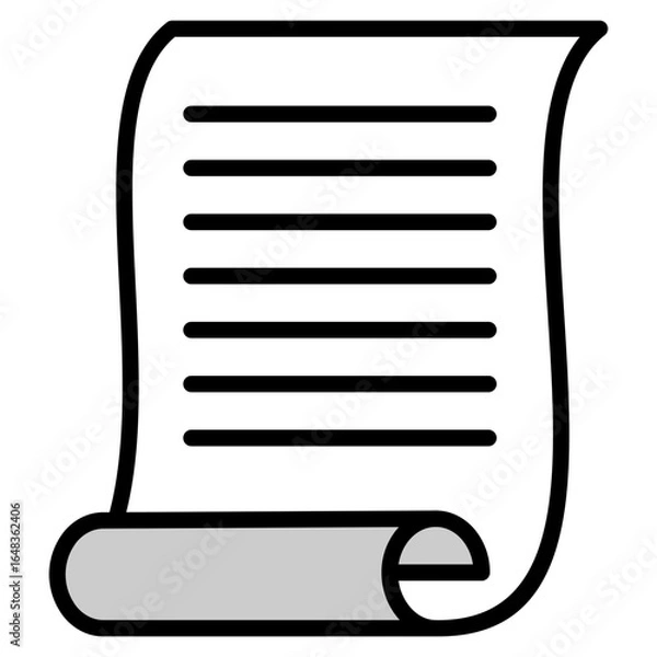 Fototapeta Policy Scroll Icon