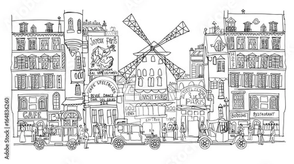 Fototapeta Paris, Moulin rouge