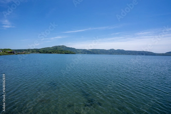 Obraz 初夏の指宿、池田湖（カルデラ湖）