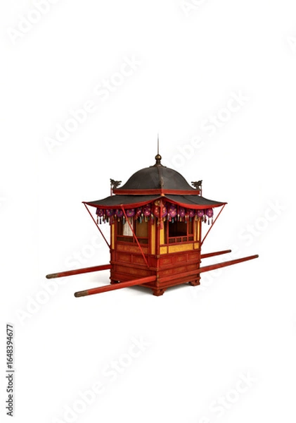 Obraz 임금 가마, 연(輦), 가교(駕轎), 궁궐문화유산, 조선시대 가마, 조선시대 양반 가마, 교통수단, 골동품, 가마, 수레, 왕, 임금, 문화유산, 탈것, 옛것, 행차하다