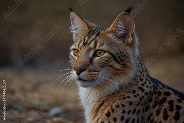 Fototapeta lynx in the field