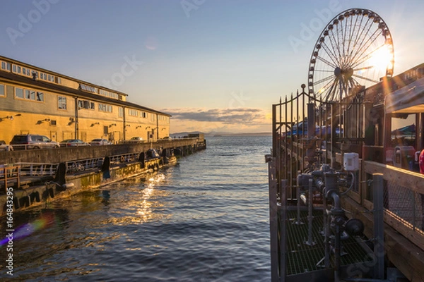 Obraz Ferris wheel pier