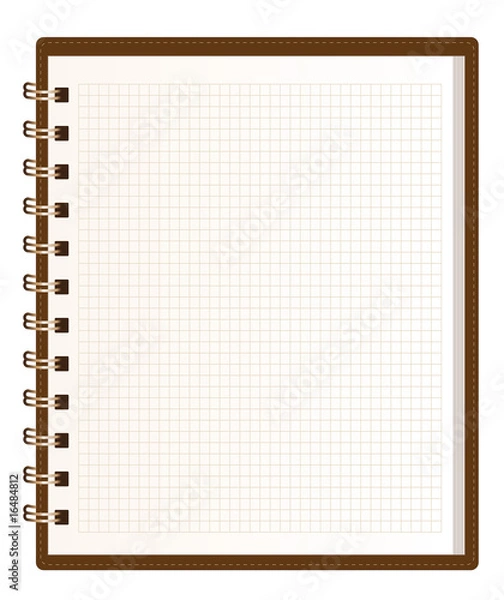 Fototapeta blank notebook page