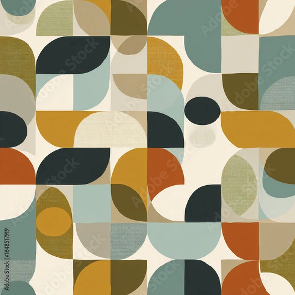 Obraz mid-century modern abstract pattern