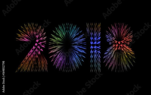 Fototapeta New Year 2018