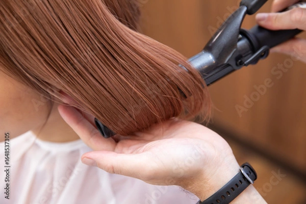 Fototapeta ヘアーセット・美容室・巻き髪