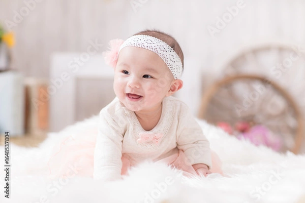 Obraz 生後６ヶ月の赤ちゃん・half birthday