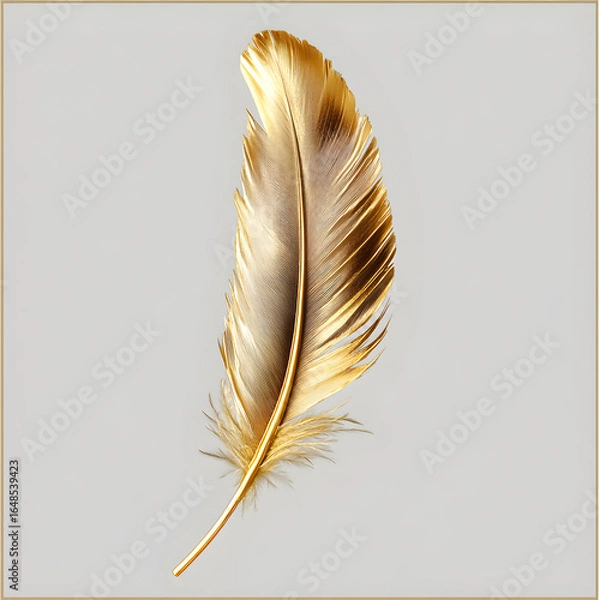 Obraz feather on white background