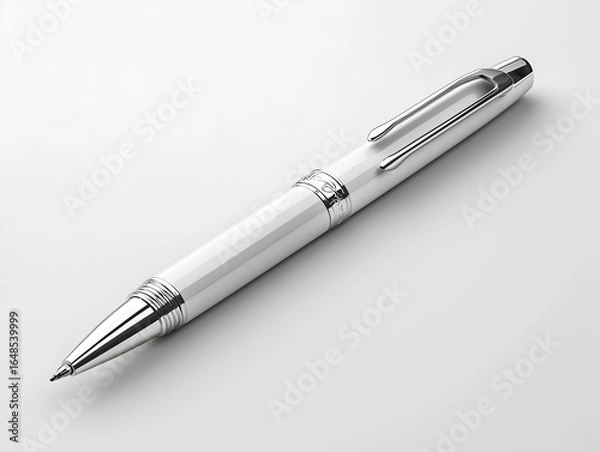 Obraz fountain pen on white background
