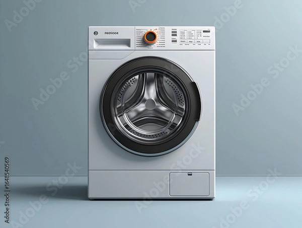 Obraz washing machine isolated on white