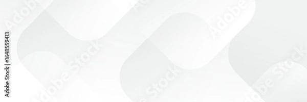Obraz Abstract pattern white geometric banner design background.