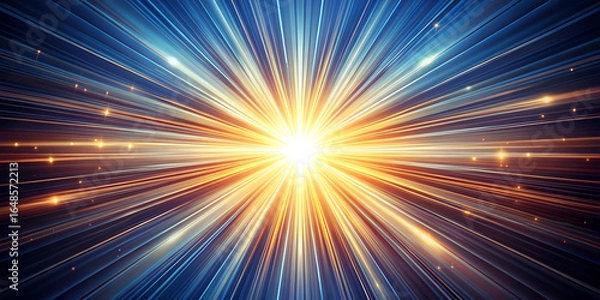 Obraz Light rays bursting from center