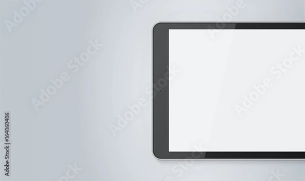 Obraz Tablet Mock-Up Banner Gray