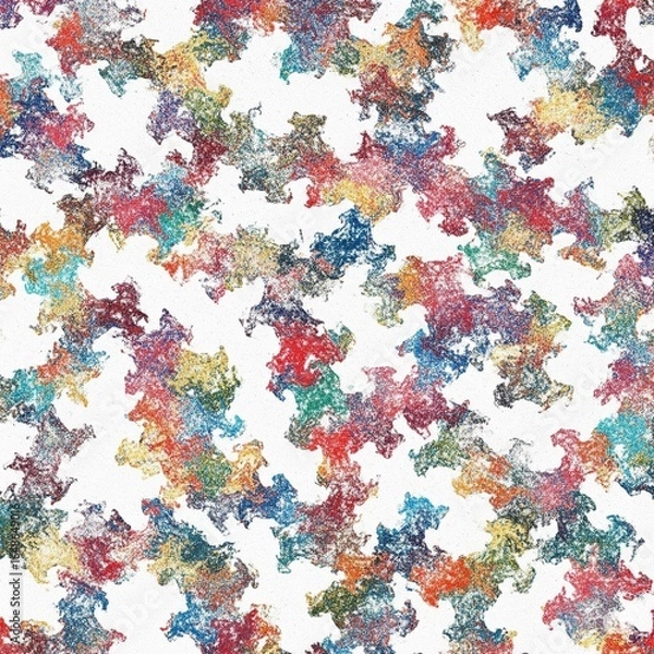 Fototapeta colorful puzzle pieces