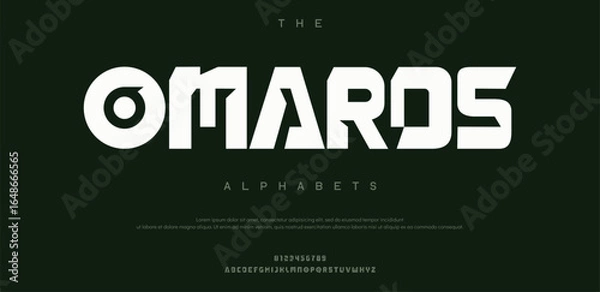 Obraz Omards modern stylish capital alphabet letter logo design