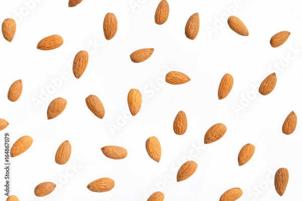 Obraz Composition of nuts pattern - almonds