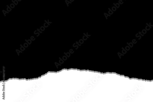 Fototapeta Blank torn or ripped paper frame, Blank torn or ripped paper background , 