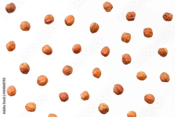Obraz Composition of nuts pattern - hazelnut