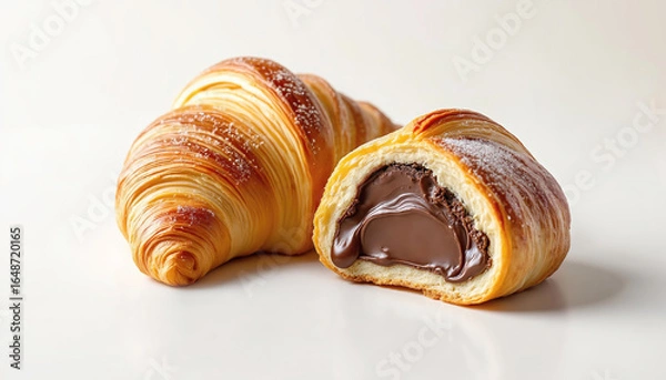 Obraz Two fresh Croissants