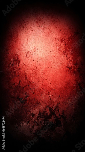 Fototapeta Abstract red textured background with dark edges, suitable for design and artistic projects