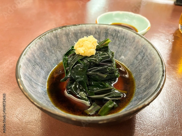 Obraz 金沢名物・金時草の酢の物