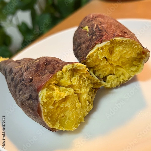 Fototapeta ほくほくの焼き芋（さつまいも）