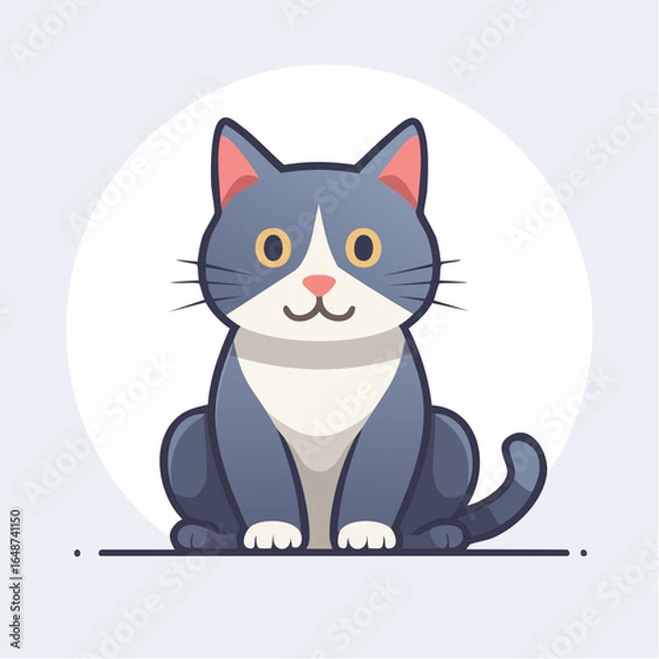Obraz Sitting Cat Icon Vector