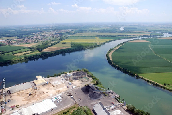 Obraz Rivière confluent fleuve