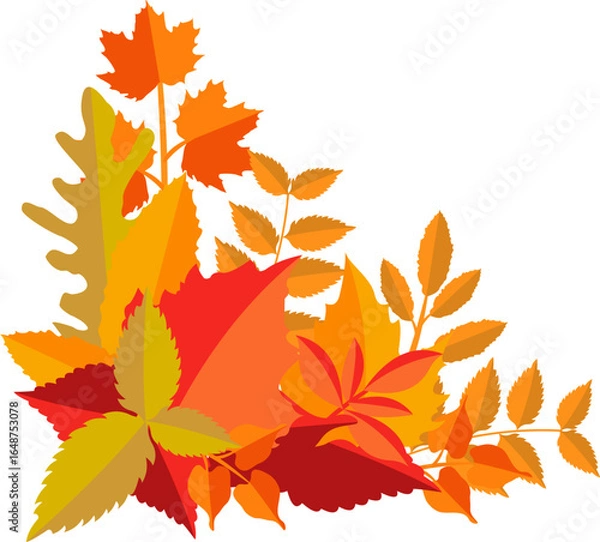 Obraz Auntumn Leaves Corner