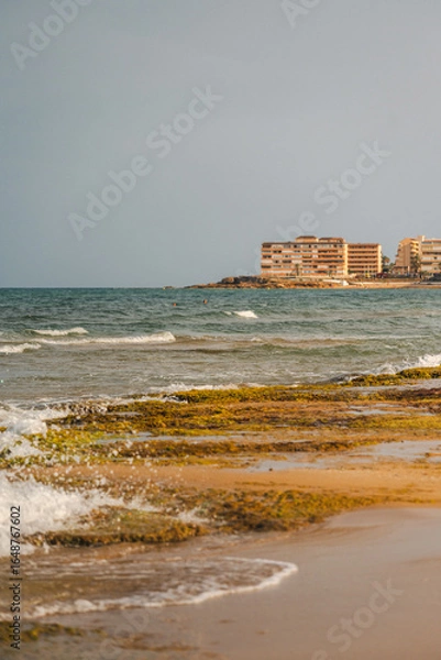 Fototapeta waves on the beach