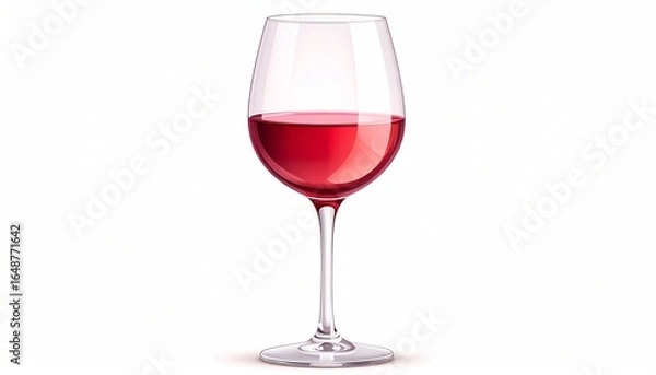 Fototapeta red wine glass
