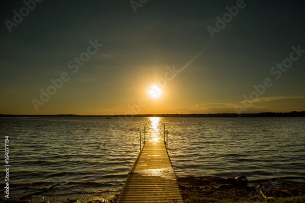 Obraz Sunset behind Dock