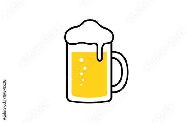 Obraz ビールジョッキのアイコン