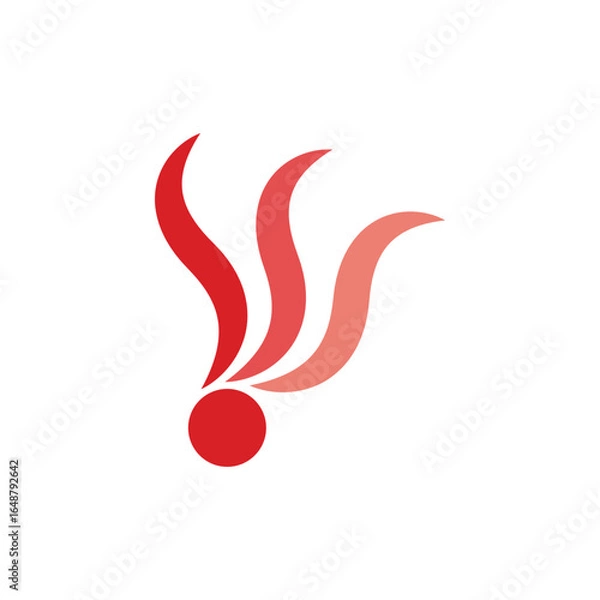 Obraz Fire Ball Flame Business Logo Vector